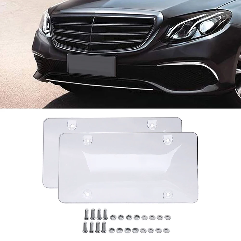

2pcs License Plate Cover Reflective Anti Speed Red Light Toll Camera Stopper License Plate Cover Frame Holder Decoration