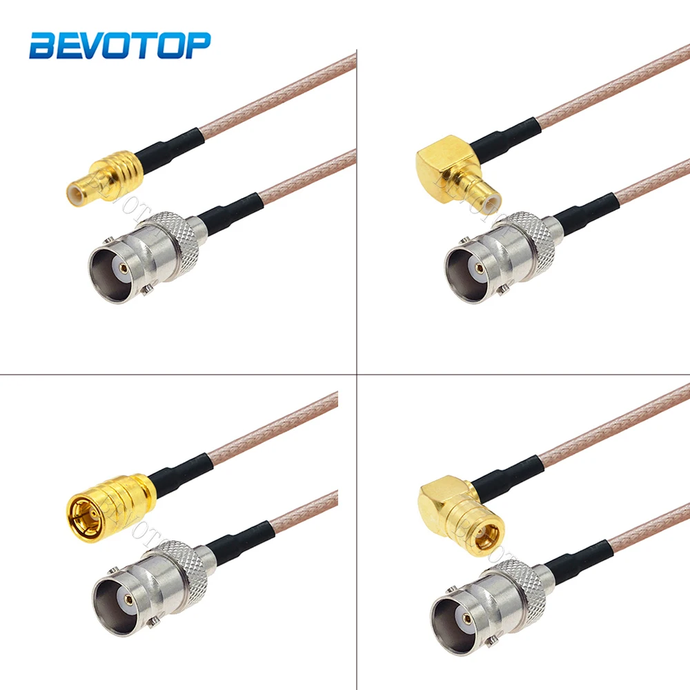 

RG-316 BNC Female Jack to SMB Male/Female RG316 Cable 50 Ohm RF Coaxial Connector Pigtail Extension Cord Jumper Adapter Cable