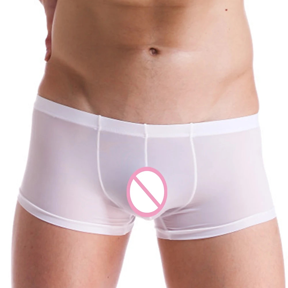 Sexy Mens Sheer See Through Boxer Briefs Ultra Thin Summer Breathable Underpants Transparent Underwear Shorts Lingerie Trunks A5
Sexy Mens Sheer See Through Boxer Briefs Ultra Thin Summer Breathable Underpants Transparent Underwear Shorts Lingerie Trunks A5