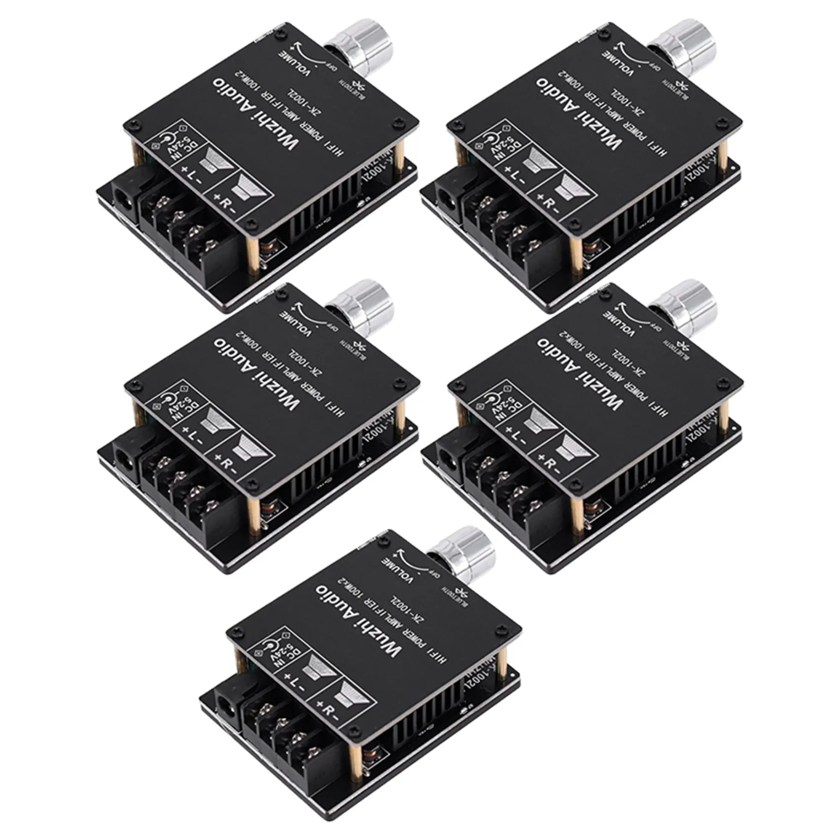 5X ZK-1002L MINI Bluetooth 5.0 DC 5-24V Wireless Audio Digital Power Amplifier Stereo Board 100Wx2
5X ZK-1002L MINI Bluetooth 5.0 DC 5-24V Wireless Audio Digital Power Amplifier Stereo Board 100Wx2