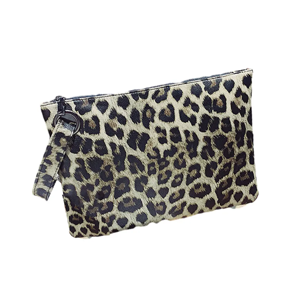 

Leopard Multicolored Purse For Women – Fashionable Handbag With Large Capacity Space-saving Yellow Leopard