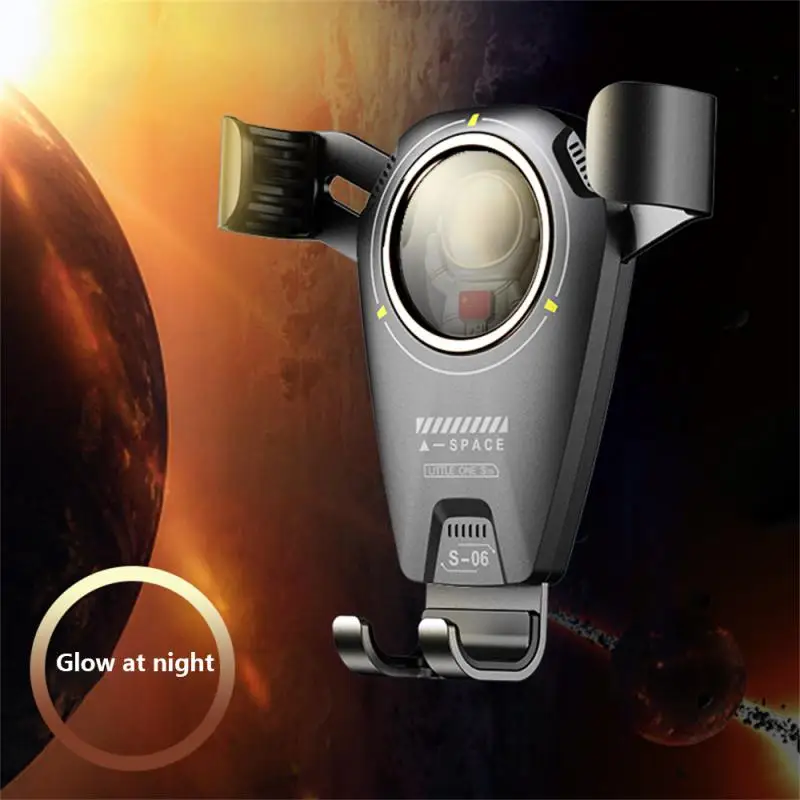 

Car Accessories Car Air Outlet Clip Phone Holder Multi-function Astronaut CellPhone Gravity Bracket Stand For 4.7-7.2 Inch Phone