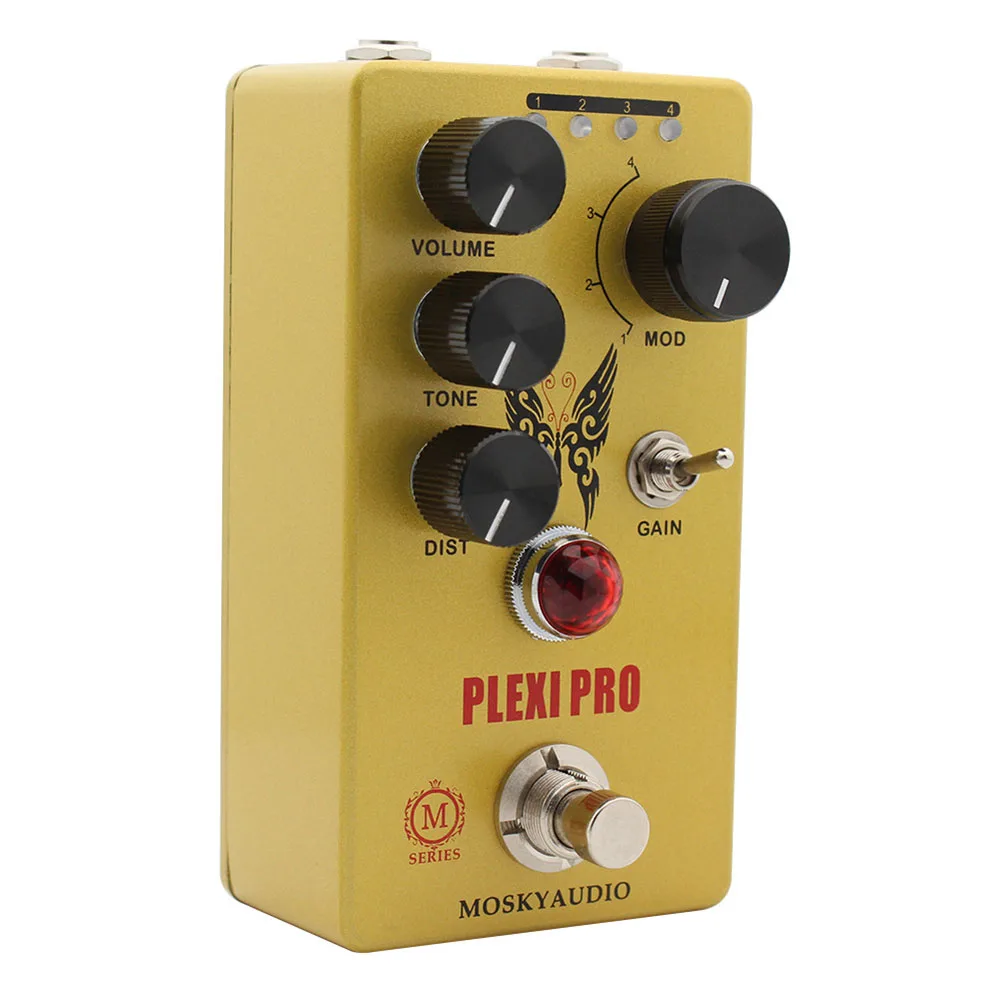Electric Guitar Effects Pedal Butterfly Shape Moskyaudio Distortion Yellow Pedal 11.5*6.5*5CM Musical Instruments Guitar Parts
Electric Guitar Effects Pedal Butterfly Shape Moskyaudio Distortion Yellow Pedal 11.5*6.5*5CM Musical Instruments Guitar Parts