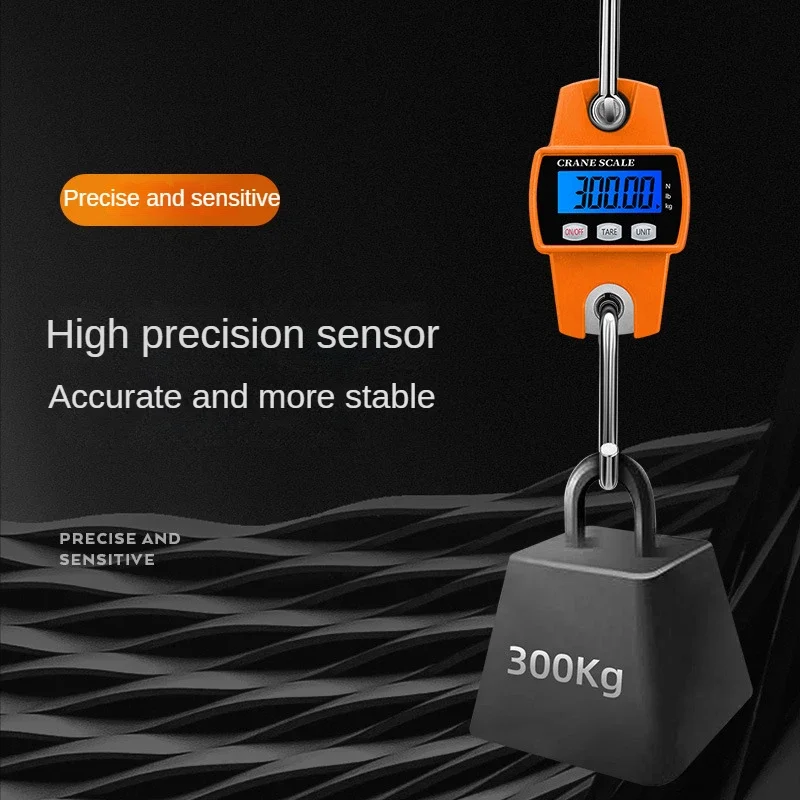 

Hook 300kg Farm Duty Electronic Hanging Crane Digital Mini Tool Heavy Scale Home Industrial Weight Portable