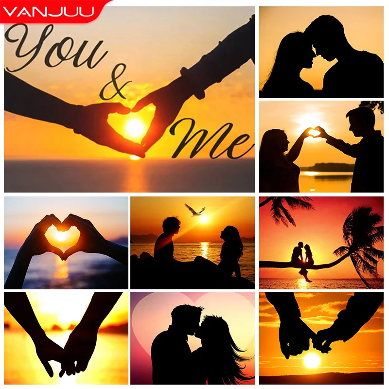 Love Couple Diamond Painting Sunset Landscape Diamond Embroidery Full Drill Mosaic Rhinestone Pictures Home Decor
Love Couple Diamond Painting Sunset Landscape Diamond Embroidery Full Drill Mosaic Rhinestone Pictures Home Decor