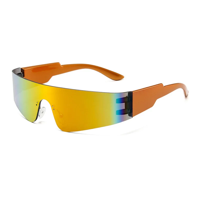

5 шт./лот солнцезащитные очки в пластиковой оправе в стиле панк для мужчин и женщин, зеркальные линзы, мужские цельные солнцезащитные очки для женщин