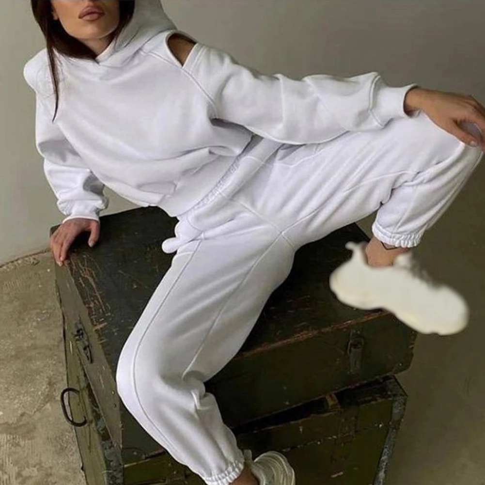 Women Lounge Wear Set Tracksuits Joggers Crop Hoodies Pants Sweatpants 2PCS Suitable for Autumn/Winter/Spring Seasons
Women Lounge Wear Set Tracksuits Joggers Crop Hoodies Pants Sweatpants 2PCS Suitable for Autumn/Winter/Spring Seasons