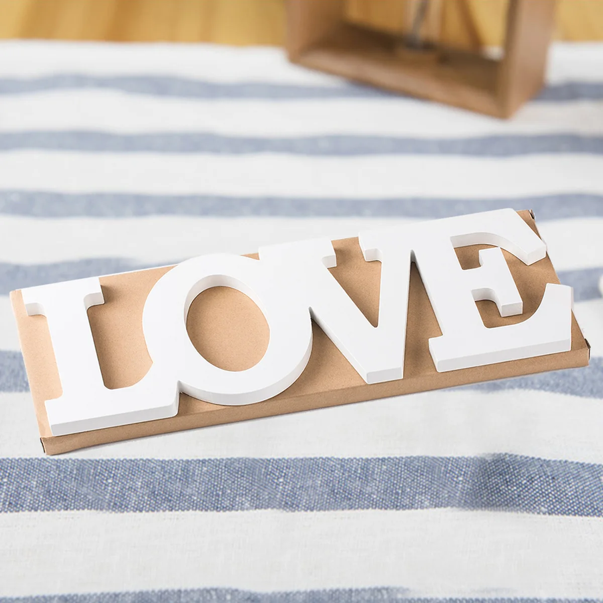 

Valentine's Day Wooden Letter Decorative Creative White Art Crafts LOVE Wedding Party Lovers Ceremony Decoration DIY Home Decor