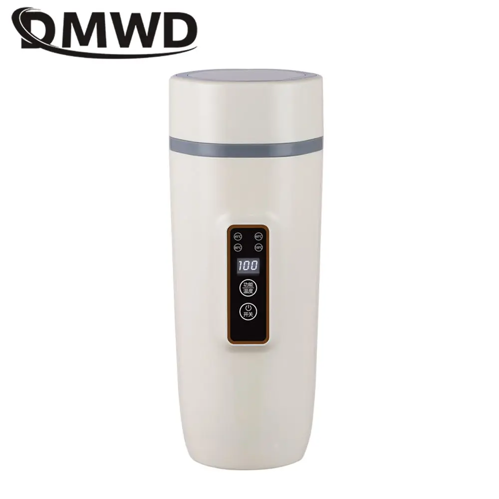 

DMWD 350ml Electric Kettle Portable Water Boiler Stew Cup Tea Maker Office Heating Machine 4 Gear Temp Adjust Travel 110/220V