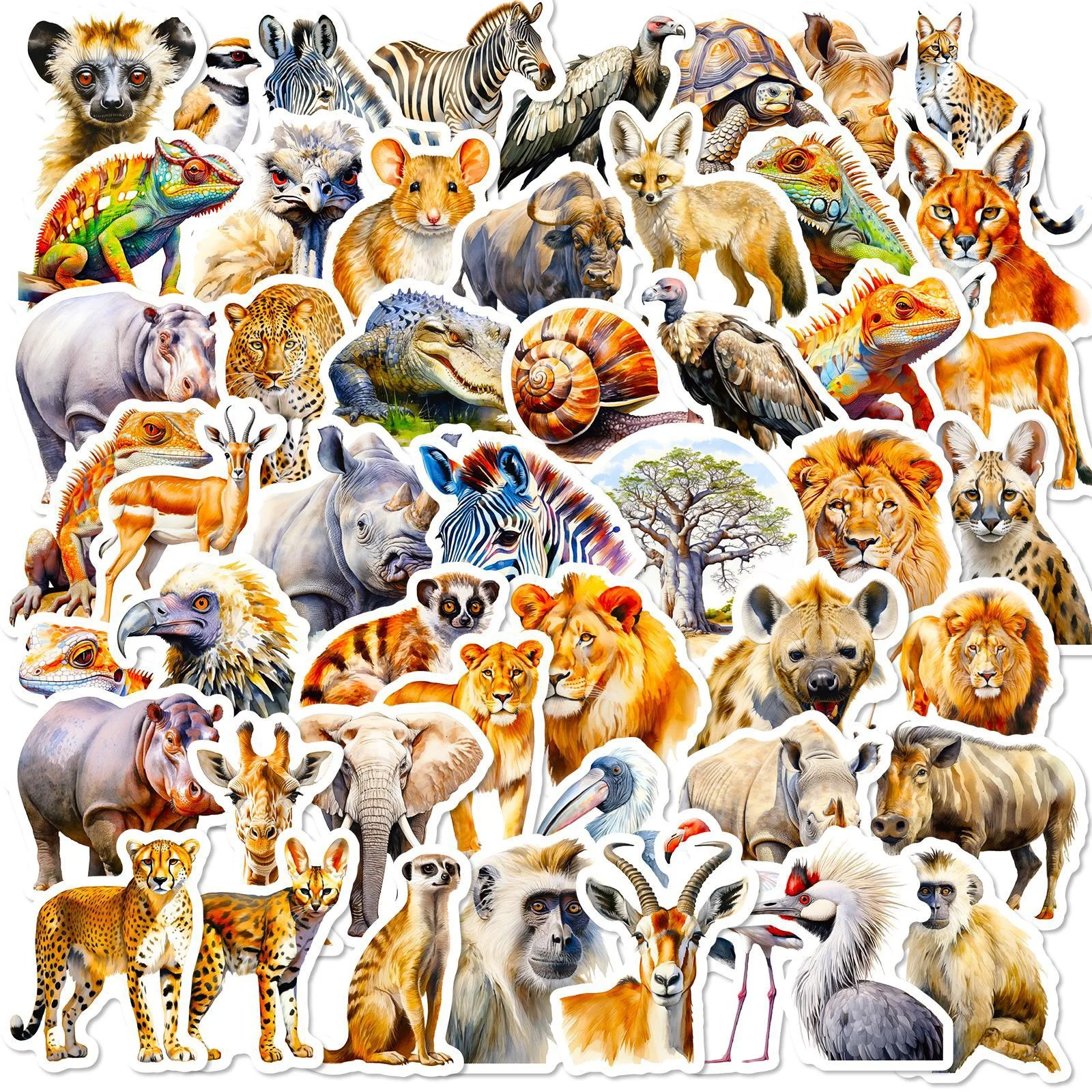 10/50pcs Jungle Zoo Wild Animal Stickers Aesthetic DIY Stationery Notebook Water Bottle Laptop Luggage Skateboard Sticker Toy
10/50pcs Jungle Zoo Wild Animal Stickers Aesthetic DIY Stationery Notebook Water Bottle Laptop Luggage Skateboard Sticker Toy