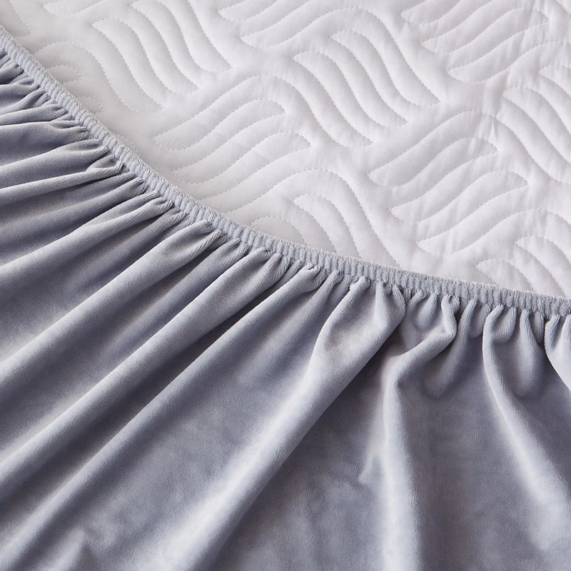 High Quality Short Plush Thicken Quilted Mattress Cover Luxury Anit-mites Soft Warm Quilting Baby Velvet Not Included Pillowcase 44 Mallzona S6189a584a7c84f4c8cabe76b4cc3b562b High Quality Short Plush Thicken Quilted Mattress Cover Luxury Anit-mites Soft Warm Quilting Baby Velvet Not Included Pillowcase Mallzona