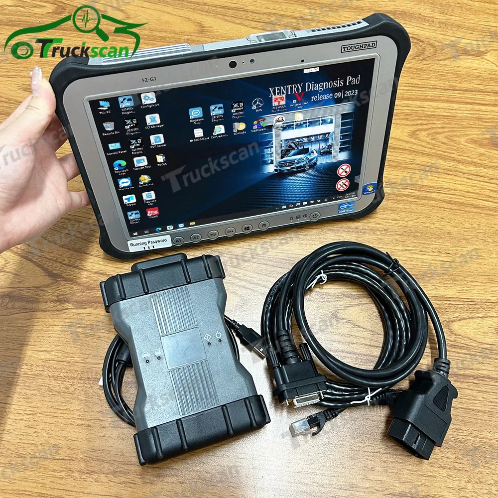 

FZ G1 tablet+NEW sd Connect C6 DOIP WIFI MB Star C6 Xentry das wis epc V CI Support MB Fuso CAN BUS Diagnostic Tool