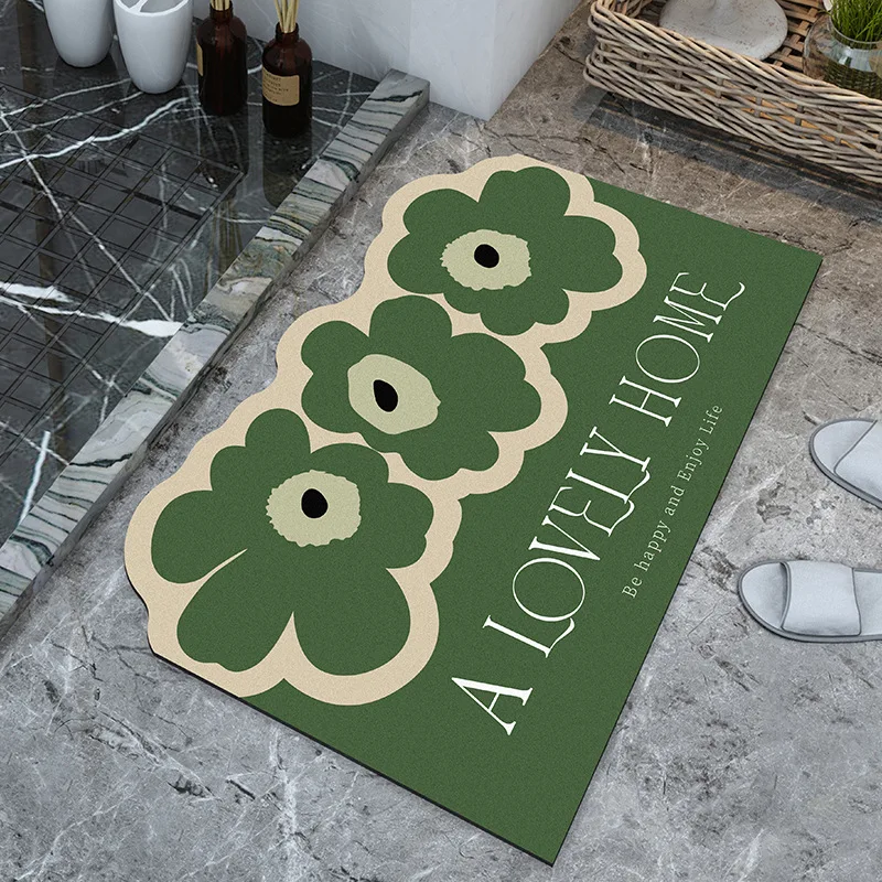 Upholstered bathroom doormat, absorbent doormat, bathroom anti-slip foot mat, quick-drying carpet
Upholstered bathroom doormat, absorbent doormat, bathroom anti-slip foot mat, quick-drying carpet
