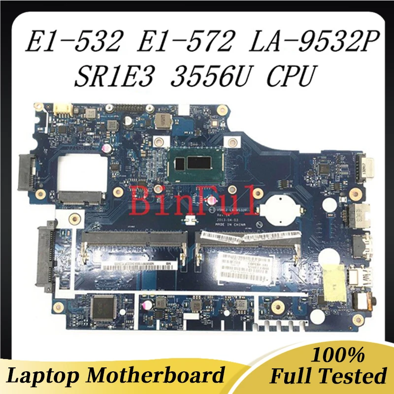 Материнская плата V5WE2 для ноутбука Acer Aspire LA-9532P E1-532 E1-572, материнская плата для ноутбука с процессором SR1E3 3556U, 100% полностью работает
Материнская плата V5WE2 для ноутбука Acer Aspire LA-9532P E1-532 E1-572, материнская плата для ноутбука с процессором SR1E3 3556U, 100% полностью работает