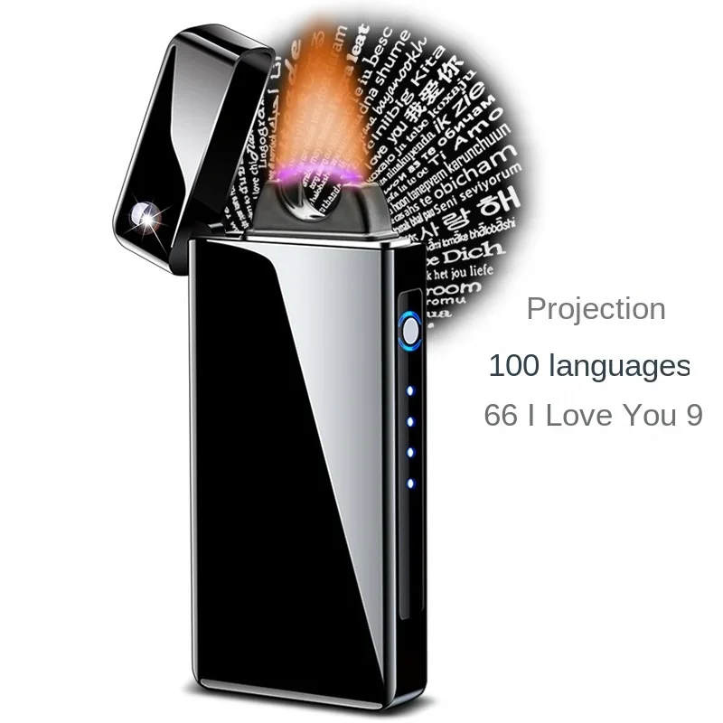 Electric Lighter Direct Projection Miniatures - Hundred Kinds of Love USB Charging Fire Arc Lighter Men's Gift
Electric Lighter Direct Projection Miniatures - Hundred Kinds of Love USB Charging Fire Arc Lighter Men's Gift