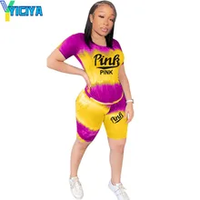 YICIYA Pink Sets Tie-dye Tops For Women Tracksuit Women Two Piece Set Home Suit Women Crop Top And Pants Female Short Sleeve
YICIYA Pink Sets Tie-dye Tops For Women Tracksuit Women Two Piece Set Home Suit Women Crop Top And Pants Female Short Sleeve