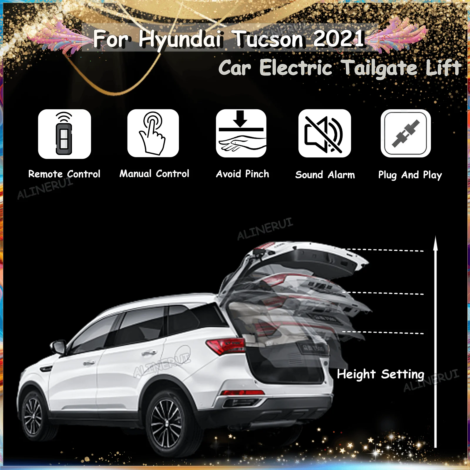 Автомобильная электрическая система подъема задней двери для Hyundai Tucson 2021, автоматический подъемник задней двери
