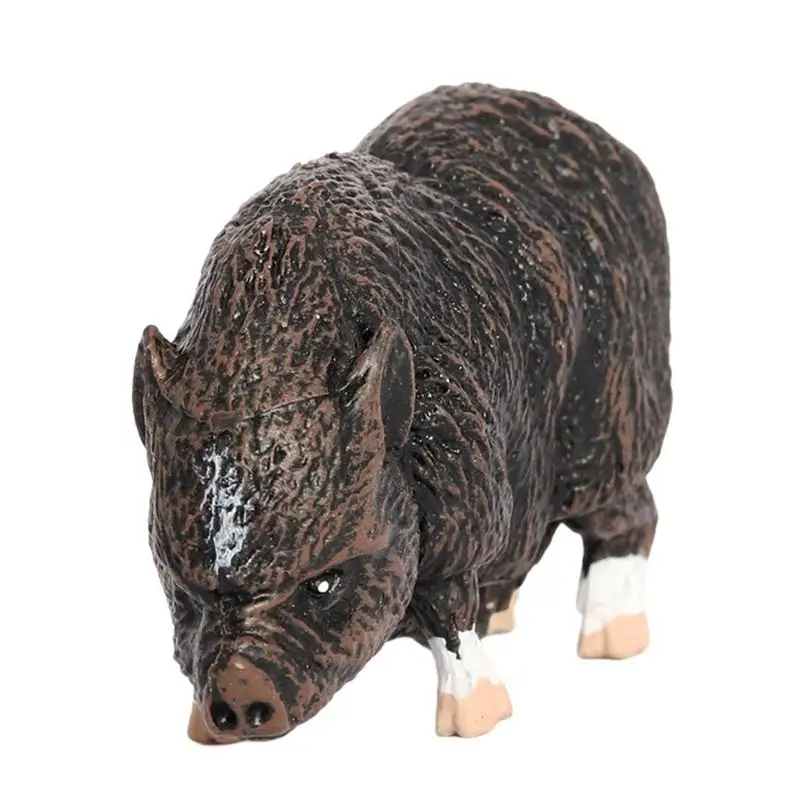 

Pig Desk Ornaments Pig Figurine Sculpture Ornaments Statue Portable Farm Animal Figurines Toys For Living Room Bedroom Kitchen