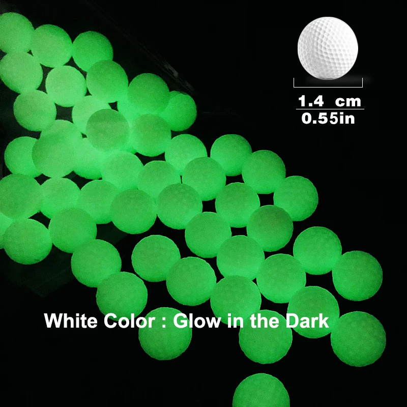 

Luminous Ammo Foam Balls for Toy Gun Refill Pack of Bullets 100Pcs 1.4cm PU Darts for Nerf Hyper Guns Glow in the Dark（White）