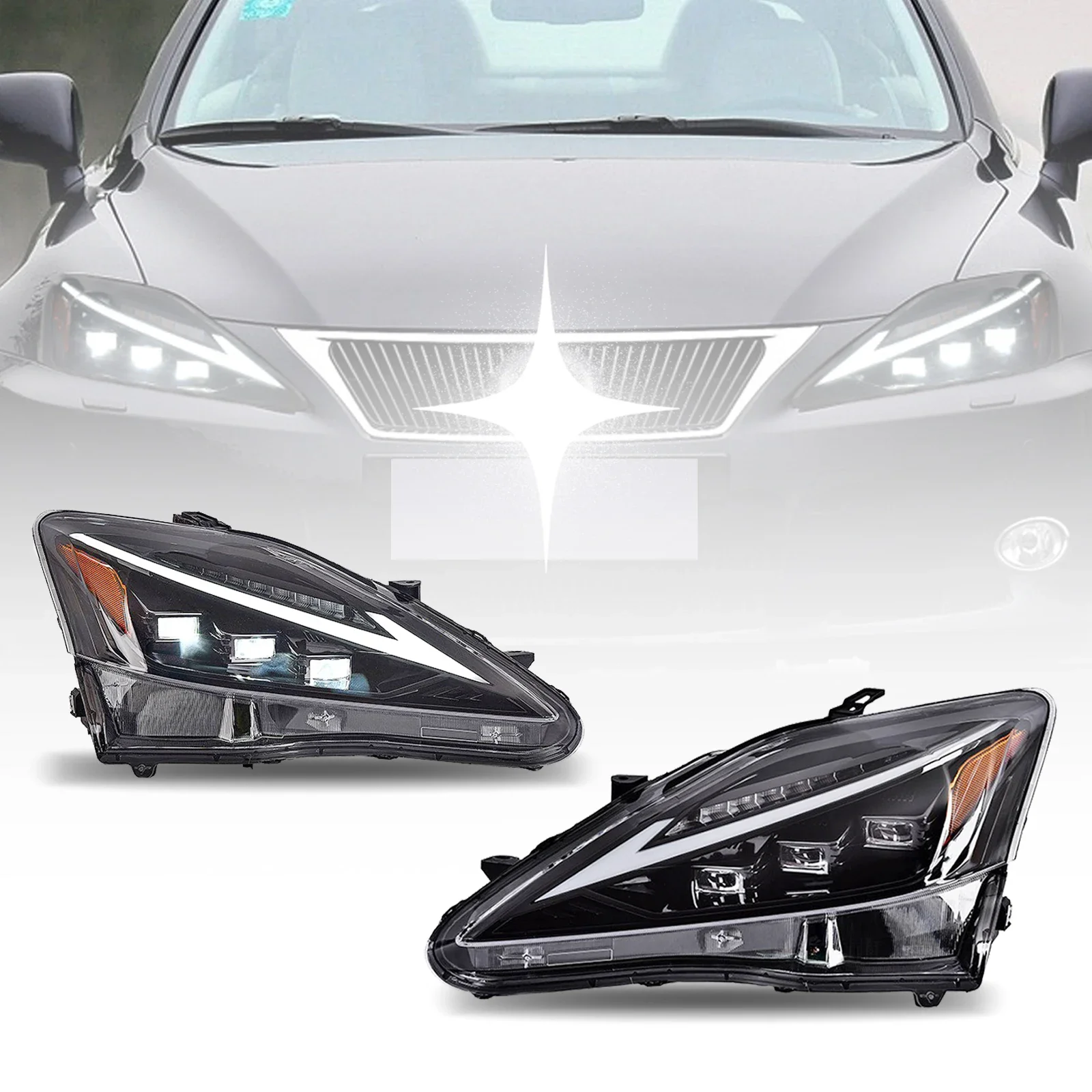 LED Headlights Assembly For Lexus IS250 IS350 ISF 2006-2012 Animation Front Lamp
LED Headlights Assembly For Lexus IS250 IS350 ISF 2006-2012 Animation Front Lamp