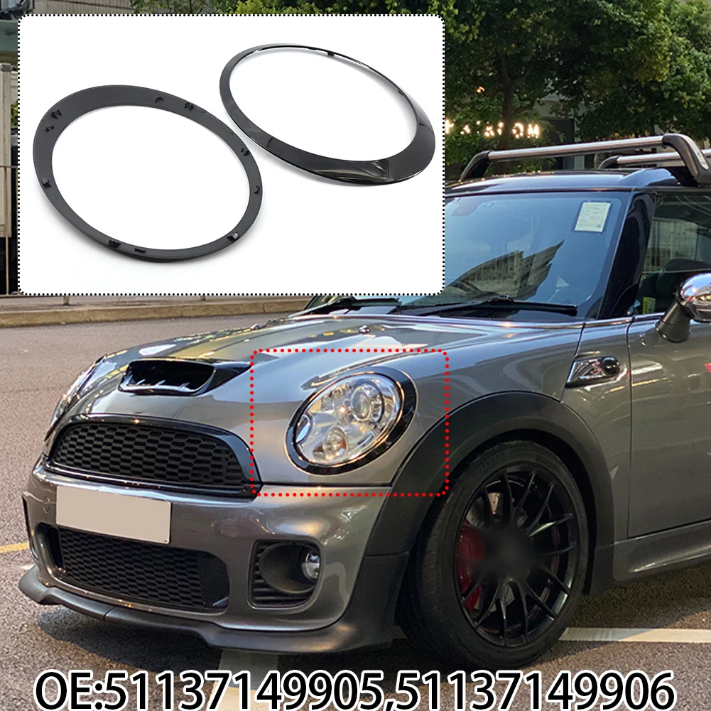 4pc/set Black Headlight Ring Bezel Trim Surround Covers Taillight Rear Light Frame For Mini R56 R57 R58 R59 2007‑2015 Left&Right
4pc/set Black Headlight Ring Bezel Trim Surround Covers Taillight Rear Light Frame For Mini R56 R57 R58 R59 2007‑2015 Left&Right