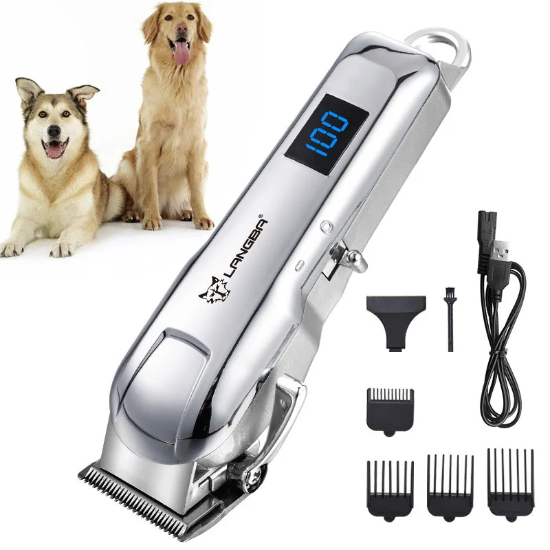 Pet Rechargeable Cordless Professional Cutting Machine Dog Hair Trimmer High Power Animal Grooming Shaver Cutter Machine for Cat
Pet Rechargeable Cordless Professional Cutting Machine Dog Hair Trimmer High Power Animal Grooming Shaver Cutter Machine for Cat