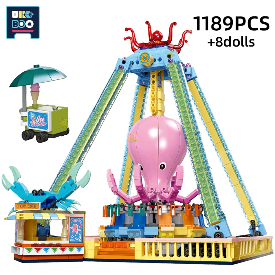 City Friends Amusement Park Playground Building Blocks Creative Corsair Ship Roller Coaster Machine Figures Model Children Toys
City Friends Amusement Park Playground Building Blocks Creative Corsair Ship Roller Coaster Machine Figures Model Children Toys