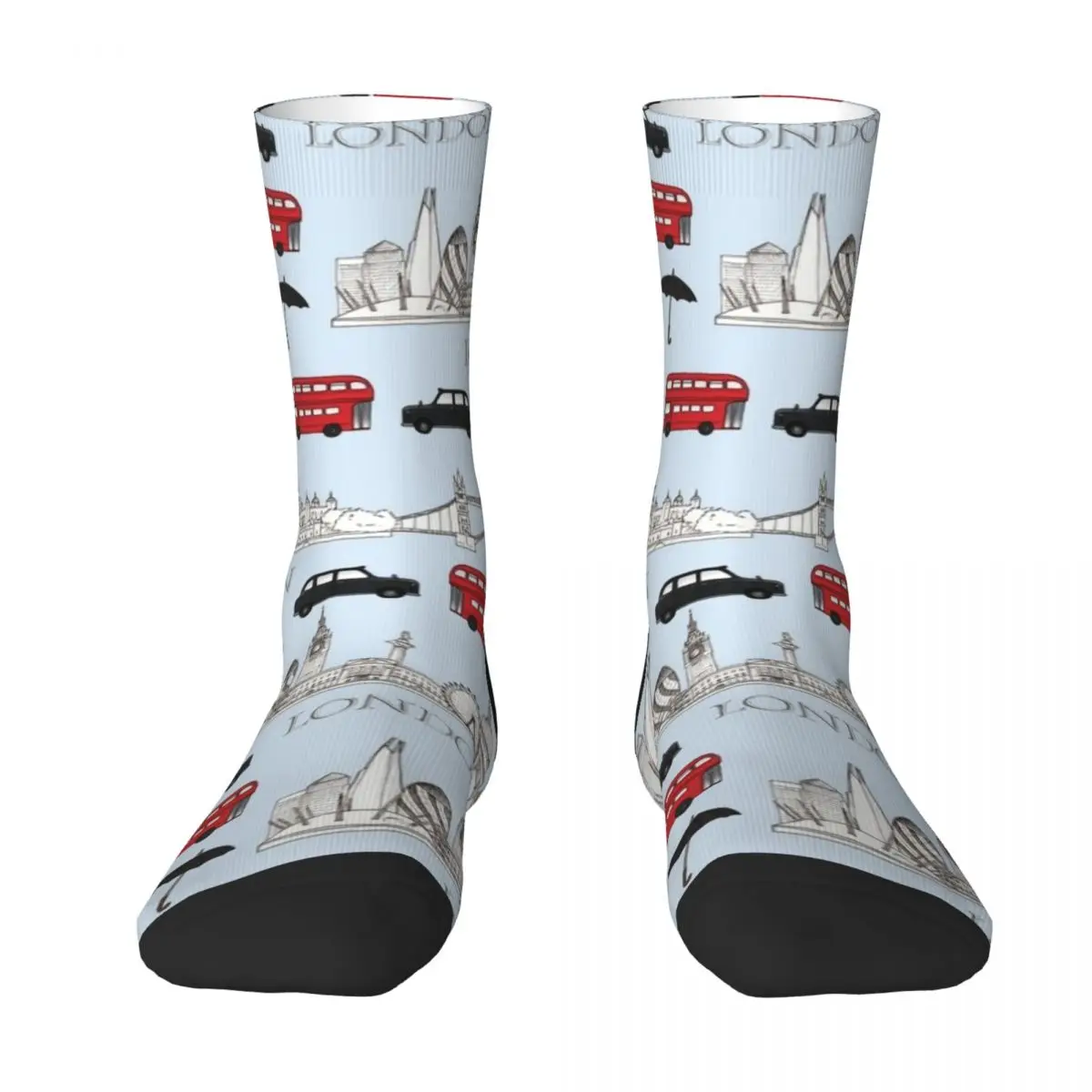 

London Skyline and Icons Socks Socks cotton tennis compression stockings Women retro Male Socks Women's