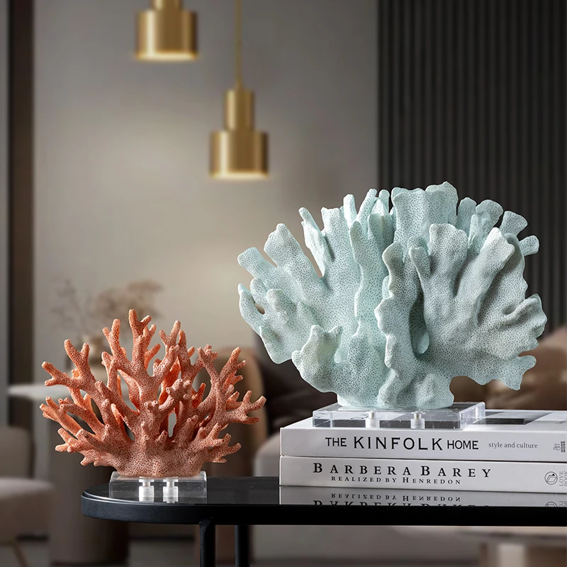 European Art Emulation Coral Resin Crafts Transparent Base Coral Statue Office Interior Decoration Ornaments Modern Furnishings
European Art Emulation Coral Resin Crafts Transparent Base Coral Statue Office Interior Decoration Ornaments Modern Furnishings