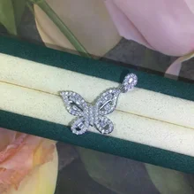 ANGLANG Brilliant Butterfly Pendant Necklace Bridal Wedding Shiny CZ Stone Romantic Gift Chain Necklace for Women Fine Jewelry
ANGLANG Brilliant Butterfly Pendant Necklace Bridal Wedding Shiny CZ Stone Romantic Gift Chain Necklace for Women Fine Jewelry