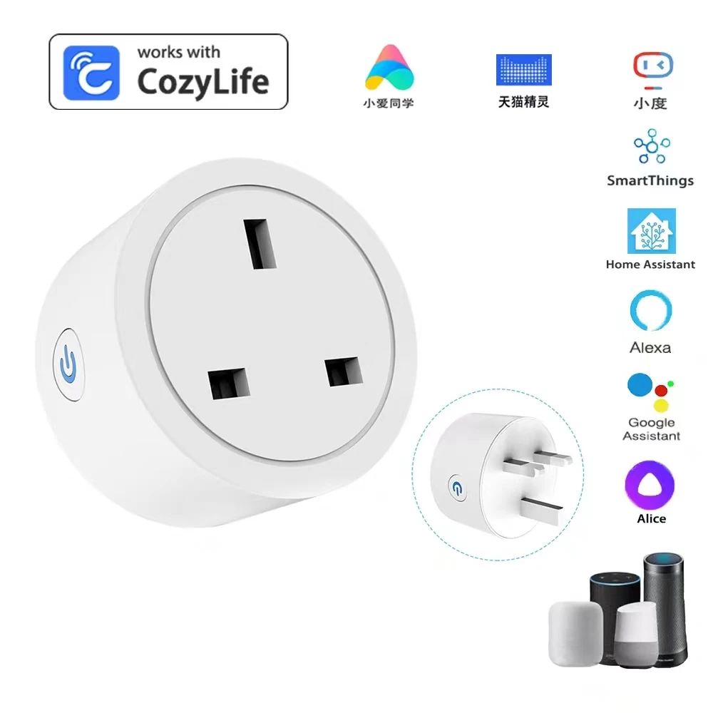 UK Standard Tuya Smart Life Alexa Google WiFi Wireless Mini wholesale 16 amp Smart Plug enclosure oem Socket
UK Standard Tuya Smart Life Alexa Google WiFi Wireless Mini wholesale 16 amp Smart Plug enclosure oem Socket