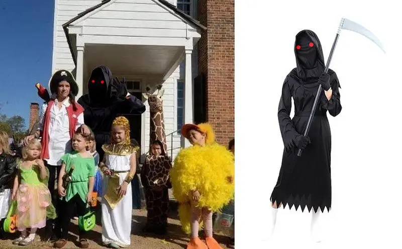 Grim Reaper Costume Kids Durable Scream Costume With Glowing Red Eyes Reaper Costume Outfit Halloween Home Ghost Accessories
Grim Reaper Costume Kids Durable Scream Costume With Glowing Red Eyes Reaper Costume Outfit Halloween Home Ghost Accessories