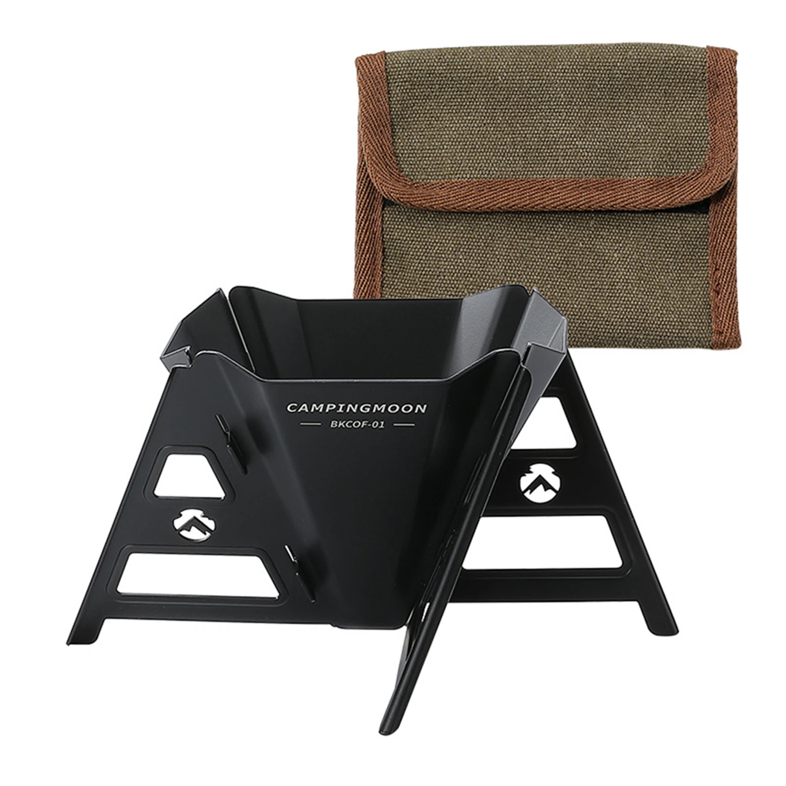 1pc Outdoor Tools Stainless Steel With Black Titanium Coating Coffee Filter Rack With Storage Bag Camping & Hiking Tool
1pc Outdoor Tools Stainless Steel With Black Titanium Coating Coffee Filter Rack With Storage Bag Camping & Hiking Tool