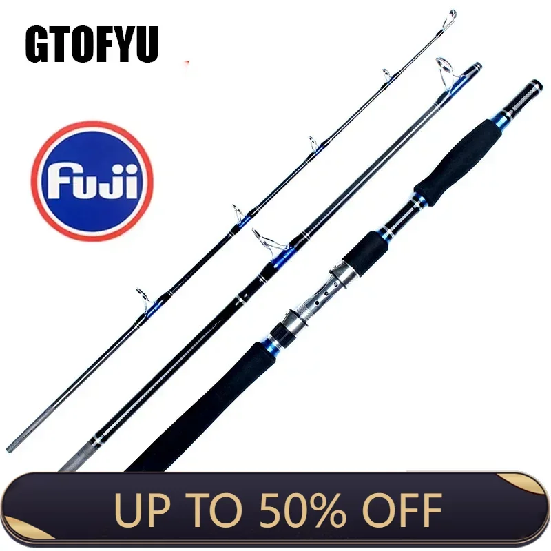 

Fishing Lure Rod 1.8m 2.1m 3 Sections Superhard Lure 70-250g Trolling Fishing Rod Carbon Fast Surf Boat Raft Spining Fishing Rod