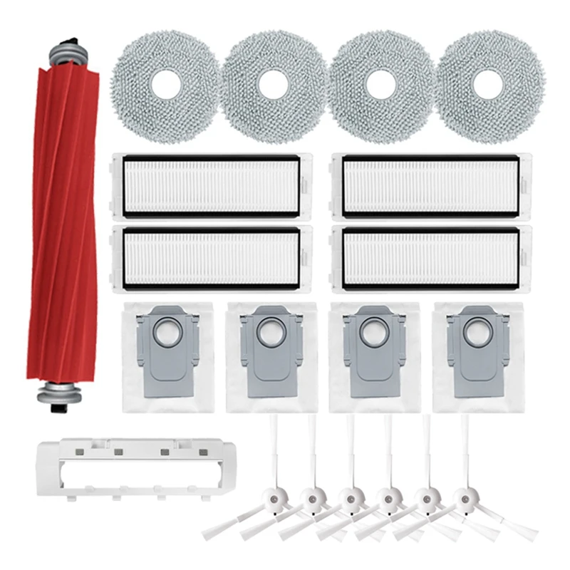 

Аксессуары для робота-пылесоса Roborock Q Revo/P10, основная боковая щетка, фильтр НЕРА, насадка на швабру, детали мешка для пыли