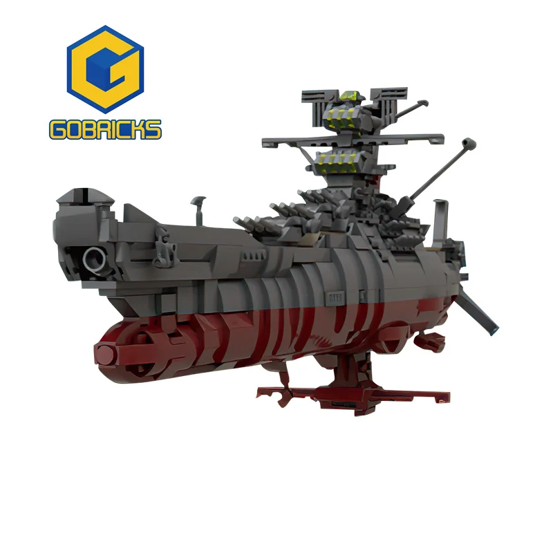 

Gobricks Building Blocks MOC 963PC Classic Animation Space Battleship Yamato Spaceship Military Weapon Space Ship Model Kids Toy
