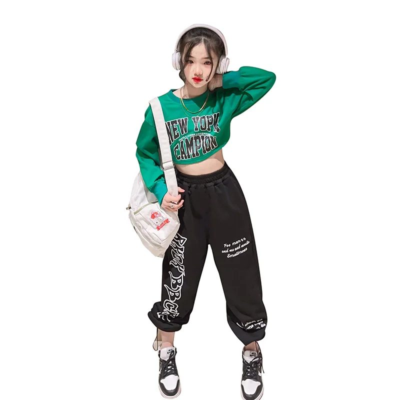Spring Autumn Kids Girls Clothes Letter Sweatshirt Outfits Cross-tied backless Short T-shirts Tops Casual Pants Sports suit Sets
Spring Autumn Kids Girls Clothes Letter Sweatshirt Outfits Cross-tied backless Short T-shirts Tops Casual Pants Sports suit Sets