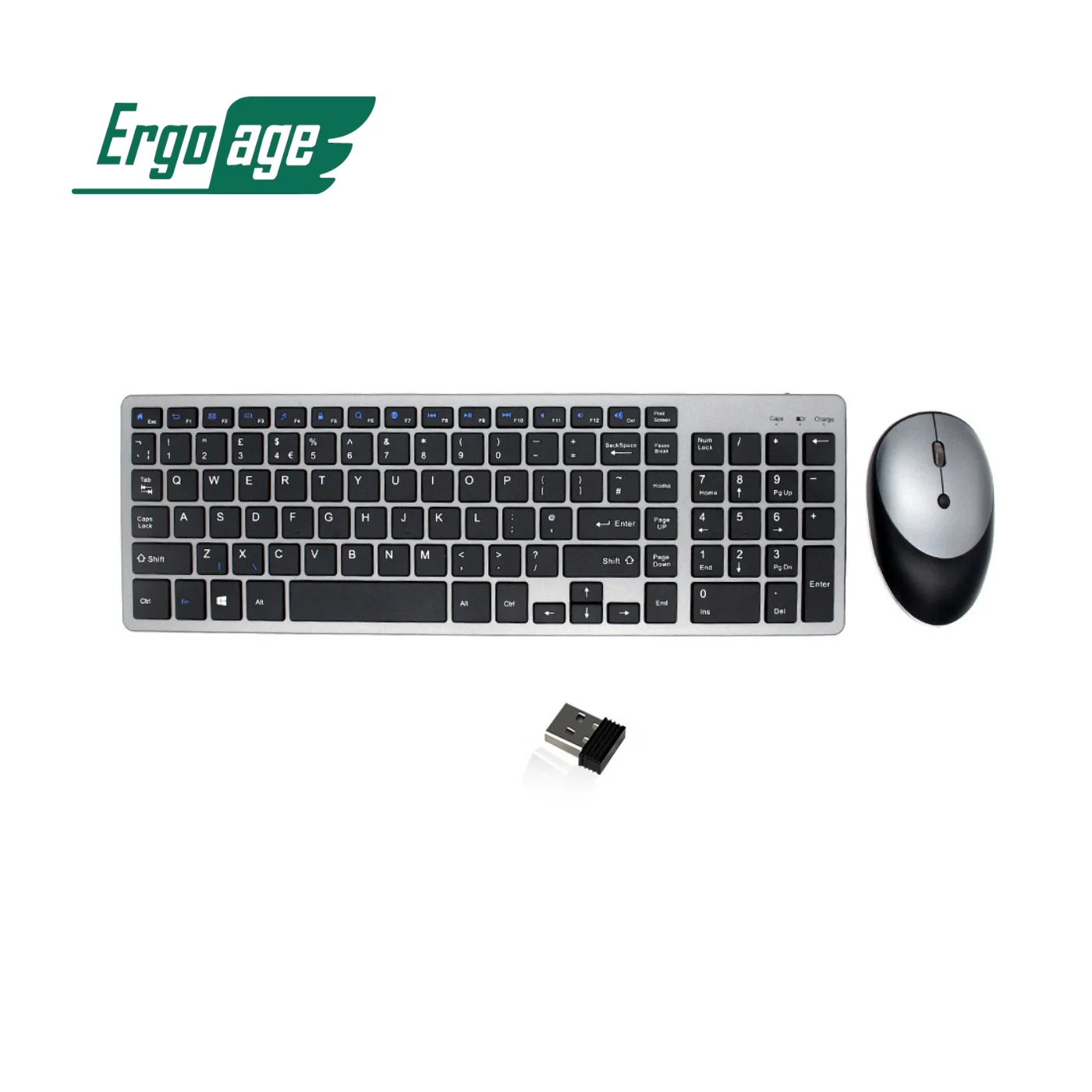 Ergoage 2,4G перезаряжаемая Беспроводная Клавиатура Мышь Комбинированный эргономичный дизайн для настольного ноутбука Планшета Телефона офиса дома работы игр 
Ergoage 2,4G перезаряжаемая Беспроводная Клавиатура Мышь Комбинированный эргономичный дизайн для настольного ноутбука Планшета Телефона офиса дома работы игр
