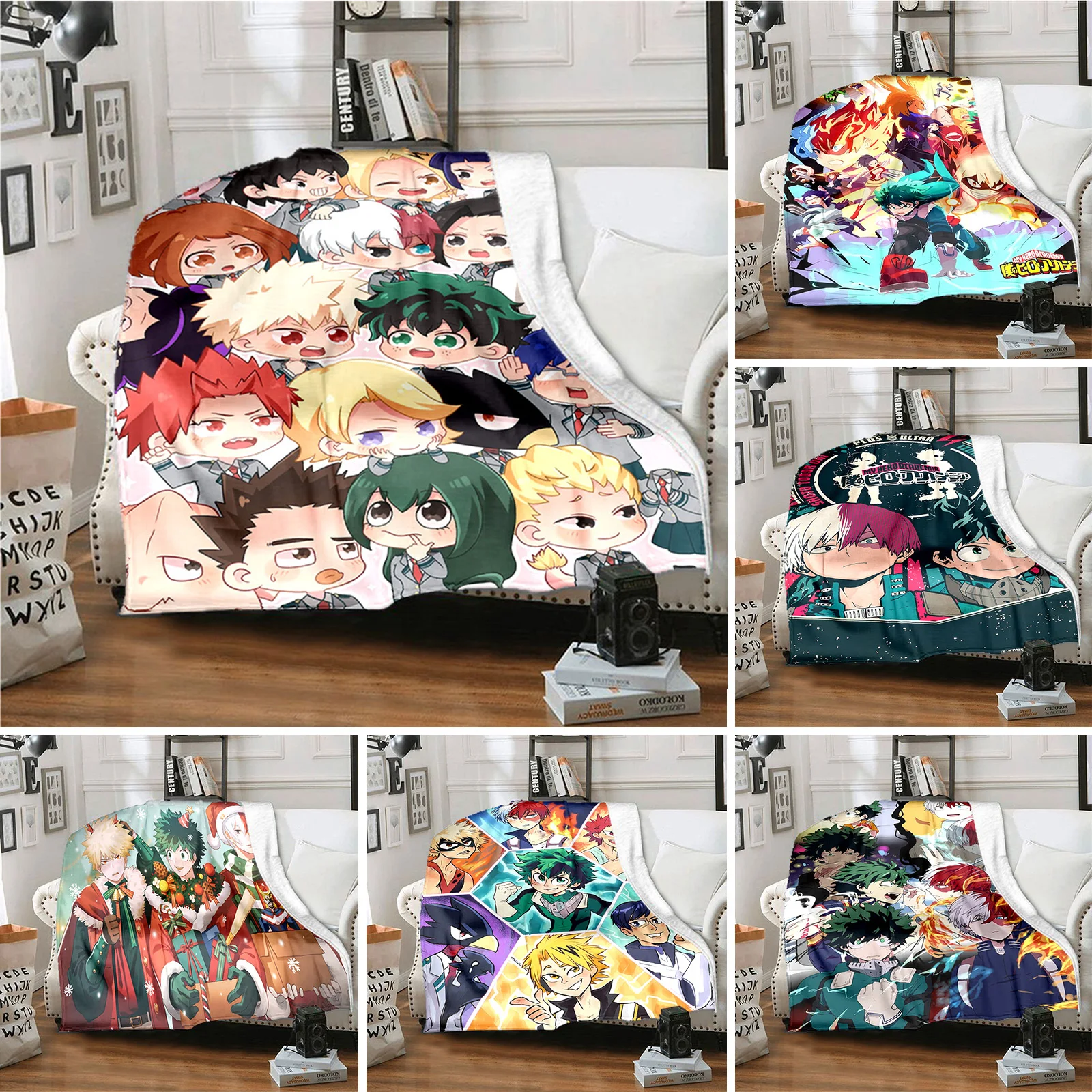 My Hero Academia Blanket Flannel Blankets Cartoon Print Sheet Sofa Throw Bedspread Children's Siesta Leisure Coverings
My Hero Academia Blanket Flannel Blankets Cartoon Print Sheet Sofa Throw Bedspread Children's Siesta Leisure Coverings