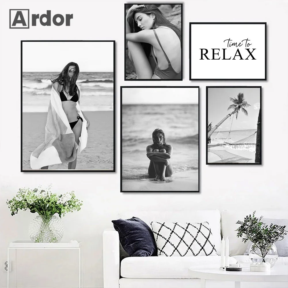 Black White Fashion Photo Poster Sexy Movie Girl Minimalist Canvas Painting Palm Quotes Print Wall Art Picture Living Home Decor
Black White Fashion Photo Poster Sexy Movie Girl Minimalist Canvas Painting Palm Quotes Print Wall Art Picture Living Home Decor