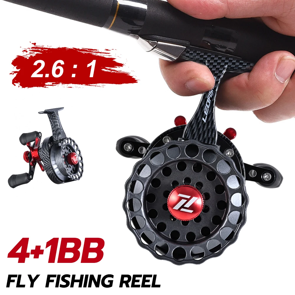 Fly Fishing Reel 4+1BB 2.6:1 Gear Ratio Left/Right Fishing Rods 18KG Max Drag Professional Spinning Ice Raft Reel Accessories
Fly Fishing Reel 4+1BB 2.6:1 Gear Ratio Left/Right Fishing Rods 18KG Max Drag Professional Spinning Ice Raft Reel Accessories
