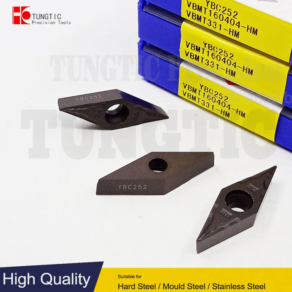TUNGTIC VBMT160404-HM Turning Inserts Carbide Cutter For Metal Cutting VBMT 160404 HM
TUNGTIC VBMT160404-HM Turning Inserts Carbide Cutter For Metal Cutting VBMT 160404 HM