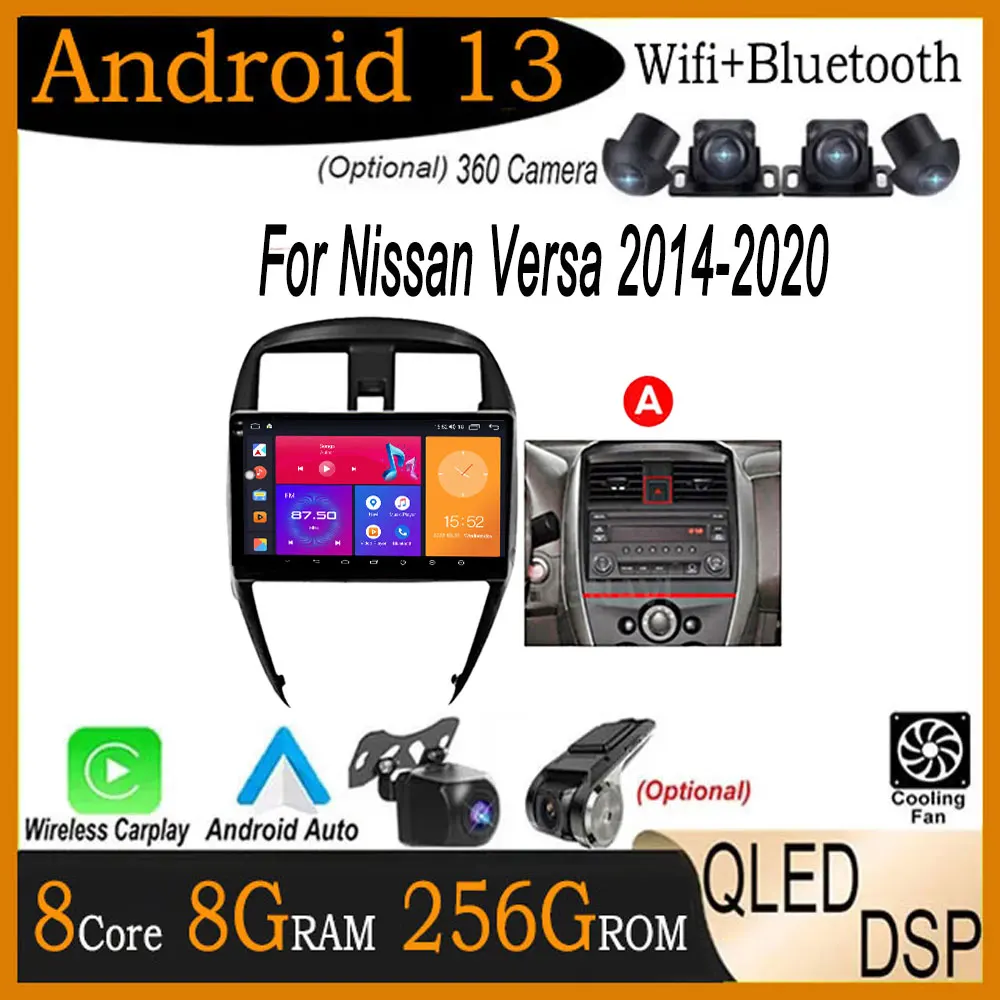 For Nissan Versa 2014 - 2020 Android 13 Car Radio Multimedia Player Navigation GPS Audio Carplay Intelligent System QLED Screen
For Nissan Versa 2014 - 2020 Android 13 Car Radio Multimedia Player Navigation GPS Audio Carplay Intelligent System QLED Screen