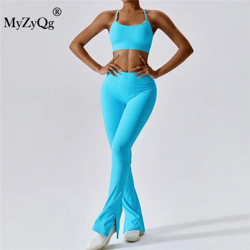 MyZyQg Women Casual Sports Yoga Bra 2-piece Set Threaded Wide Leg Micro Flare Pants Pilates Vest Beauty Back Fitness Suit
MyZyQg Women Casual Sports Yoga Bra 2-piece Set Threaded Wide Leg Micro Flare Pants Pilates Vest Beauty Back Fitness Suit