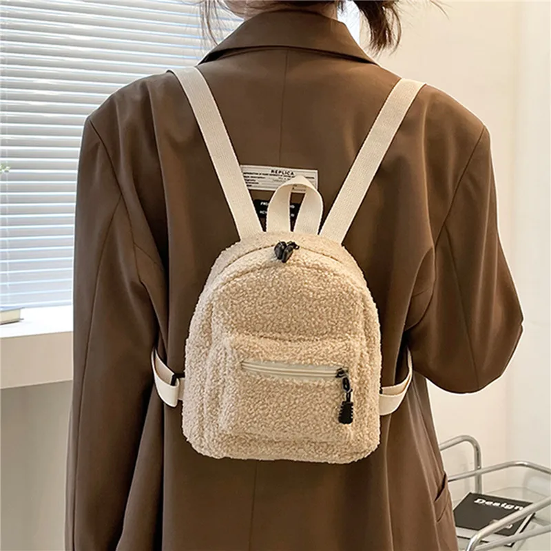 Mini Women's Backpacks Trend 2024 Plush Female Bag Solid Small Feminina Backpack School Bags For Teen Girls Knapsack
Mini Women's Backpacks Trend 2024 Plush Female Bag Solid Small Feminina Backpack School Bags For Teen Girls Knapsack
