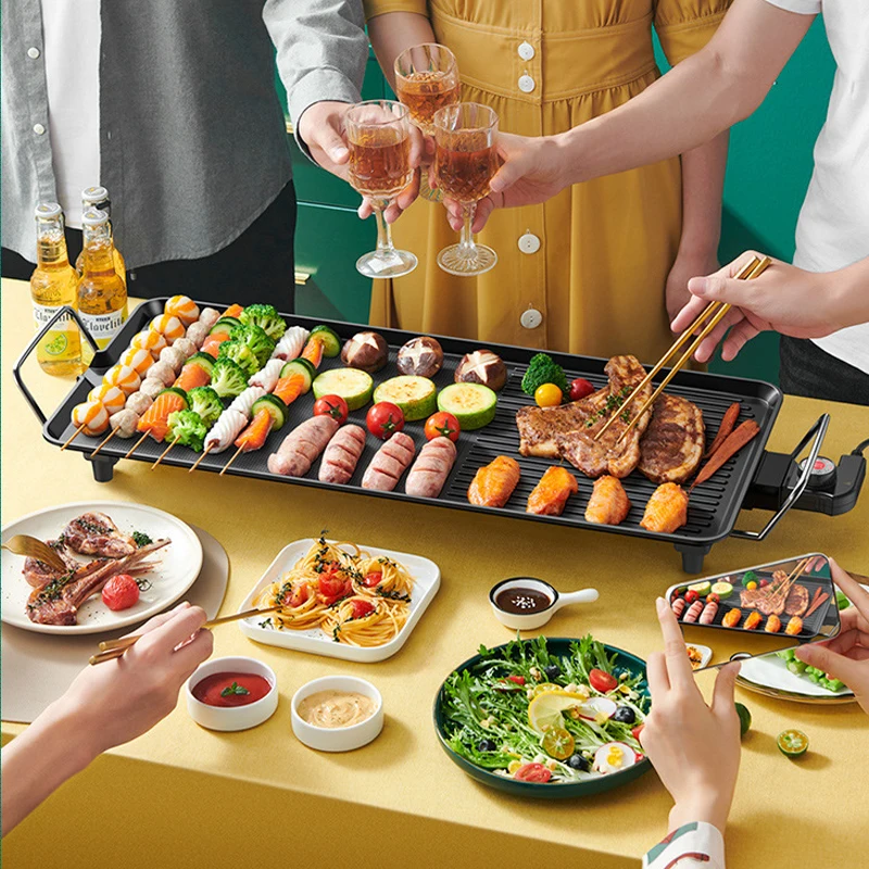 220V Electric Grill Grilling Household Appliances for Kitchen Electrical Appliances For Kitchen Cooking 1500W Electric BBQ
220V Electric Grill Grilling Household Appliances for Kitchen Electrical Appliances For Kitchen Cooking 1500W Electric BBQ