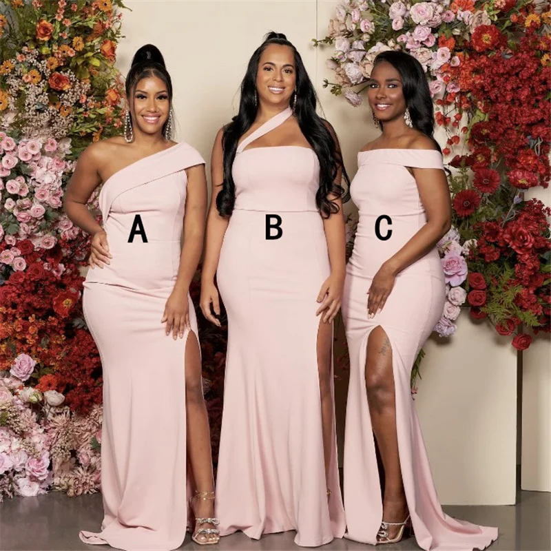 Pink Bridesmaid Dresses Mermaid Side Slit Sleeveless Bridesmaid Dresses With Lace Up Back Hot Wedding Party Bridesmaid Dresses
Pink Bridesmaid Dresses Mermaid Side Slit Sleeveless Bridesmaid Dresses With Lace Up Back Hot Wedding Party Bridesmaid Dresses