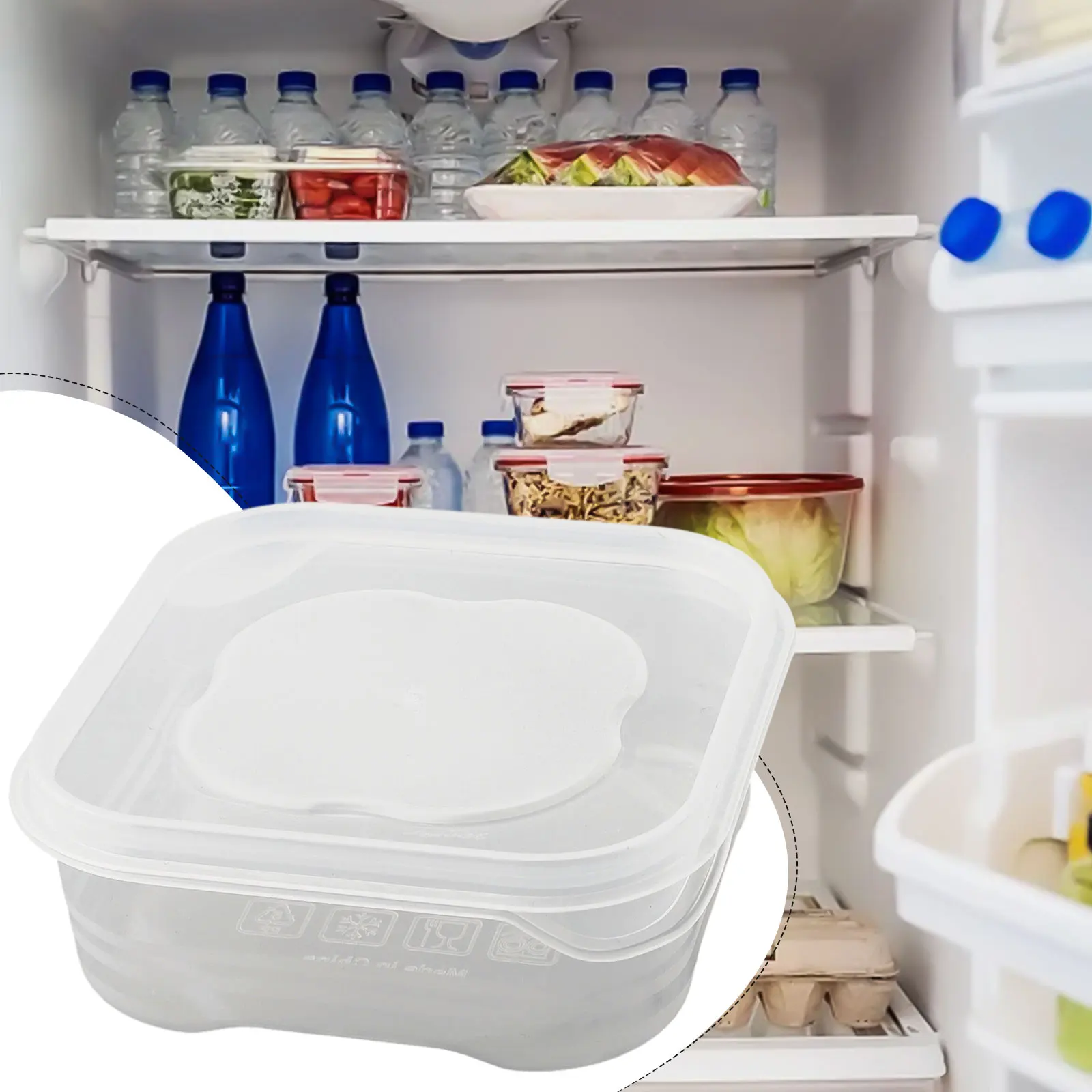 Refrigerator Crisper Food Storage Stackable Box Refrigerator Storage Box Food Container Sealed Fresh-keeping Container With Lid
Refrigerator Crisper Food Storage Stackable Box Refrigerator Storage Box Food Container Sealed Fresh-keeping Container With Lid