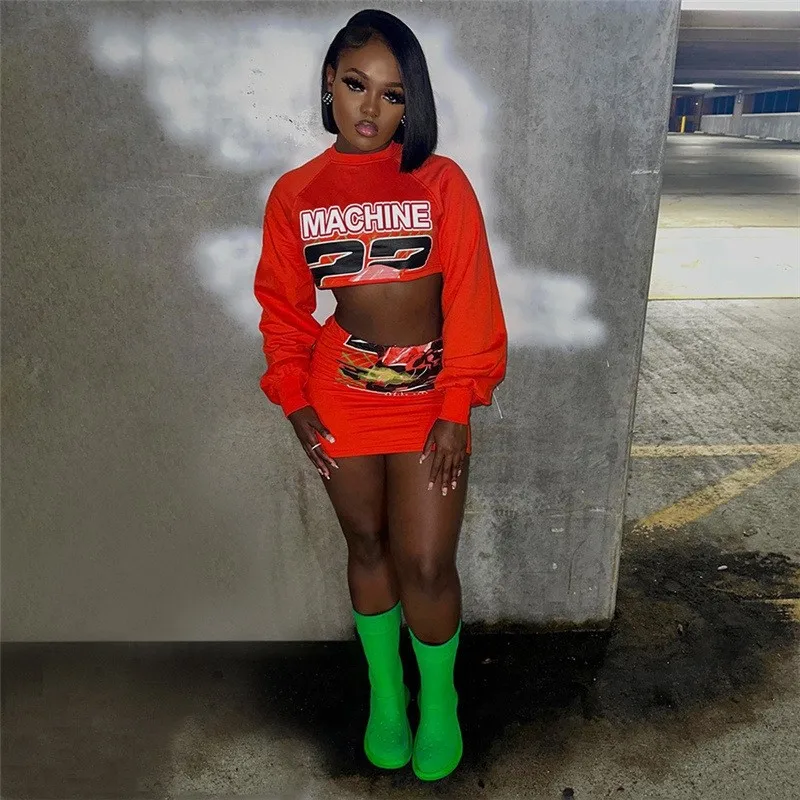 Motorcycle Racing Print Crop Top And Mini Skirt Set Graphic Two Piece Matching Set 2023 American Grunge Women Fashion Suit
Motorcycle Racing Print Crop Top And Mini Skirt Set Graphic Two Piece Matching Set 2023 American Grunge Women Fashion Suit