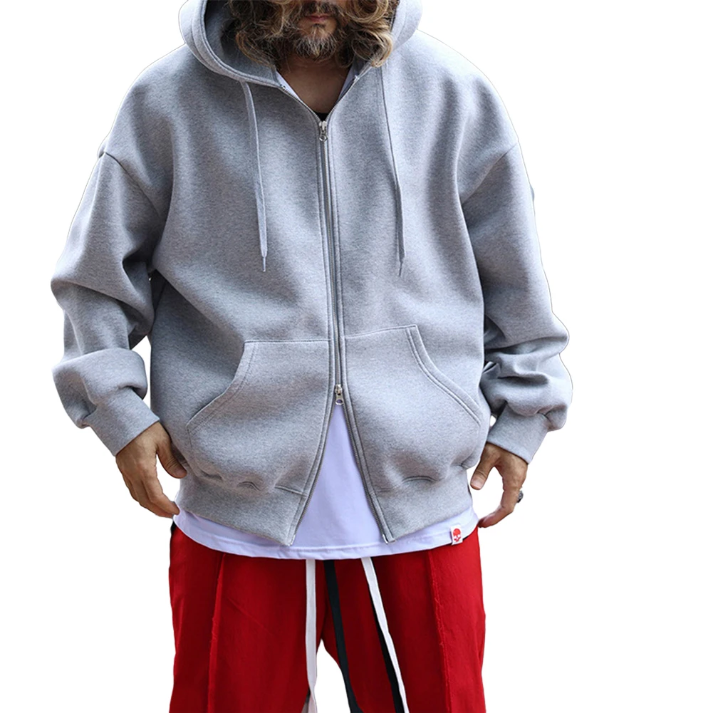Fashion Men's Bi-directional Zip-Up Warm Hoodies Solid Color Pockets Hooded Shirt Sweatshirts Streetwear Coats Hoodie Clothing
Fashion Men's Bi-directional Zip-Up Warm Hoodies Solid Color Pockets Hooded Shirt Sweatshirts Streetwear Coats Hoodie Clothing